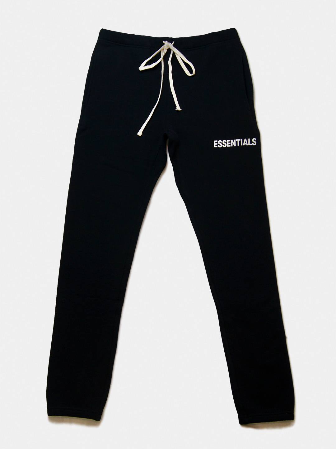 fear of god essentials graphic sweatpants black